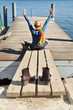 Hands up, happiness of freedom