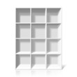 White bookshelf