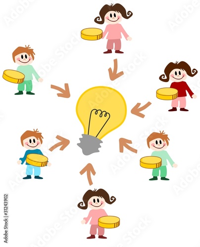 Illustration: crowdfunding crowdfunding