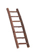 Inclined wooden ladder Inclined wooden ladder