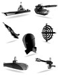 set of war icons. vector 1 set of war icons. vector 1
