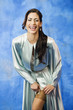 Smiling woman posing