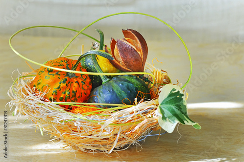 Photo: pumpkins decoration pumpkins decoration