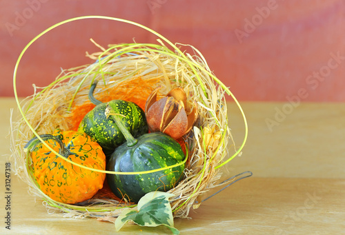 Photo: pumpkins decoration pumpkins decoration