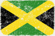 grunge styled flag of Jamaica