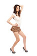 Beautiful latin girl, full length portrait