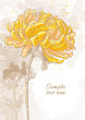 Photo en ligne au meilleur prix Romantic vector background with chrysanthemum