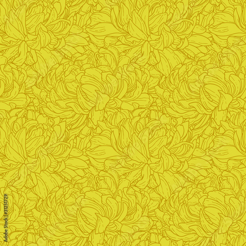 Vector: Seamless pattern with chrysanthemum Seamless pattern with chrysanthemum