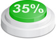 Vektor: green button 35 % green button 35 %