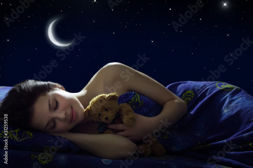 Photo: Girl sleeping Girl sleeping