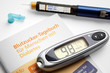 Blutzucker-Tagebuch und Diabetes-Utensilien Blutzucker-Tagebuch und Diabetes-Utensilien