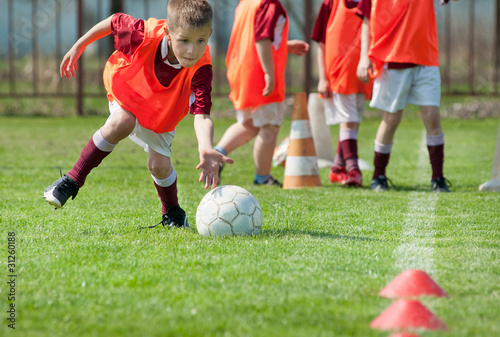 Photo: boy on the sports field boy on the sports field