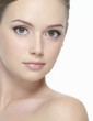 Beautiful  face of young sexy woman