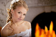 Luxury bride on a bright background
