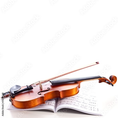 Foto: Violin and bow Violin and bow