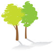 Vector: abstract trees abstract trees