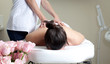 Massage spa. Back treatment in a beauty salon.