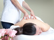 Massage spa. Back treatment in a beauty salon.