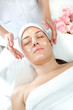 Massage spa. Facial treatment in a beauty salon.