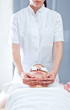 Massage spa. Facial treatment in a beauty salon.