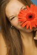 Woman And Flower