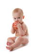 Baby Holding Apple Baby Holding Apple