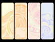 set of four banners set of four banners