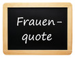 Frauen Quote - Business Konzept - freigestellt