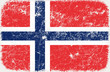 grunge styled flag of Norway