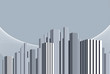 3d illustration of buildings