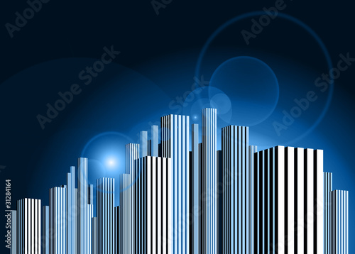 Illustration: City skyscrapers City skyscrapers