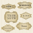 Vintage frames and design elements