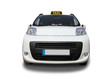 Taxi on white background