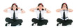 The deaf person, blind, mute