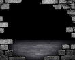 broken brick wall