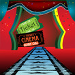Cinema stage with tickets Cinema stage with tickets