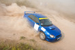 Photo: Blue rally car Blue rally car