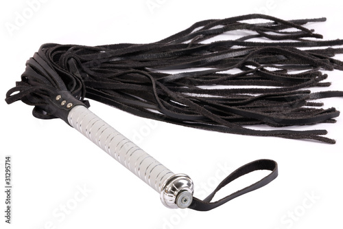 Photo: kinky and fetish whip isolated on white kinky and fetish whip isolated on white