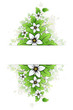 Grunge floral background