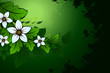 Grunge Natural floral background