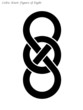 Figure of Eight Celtic Knot (Irish Design Pattern Infinite)