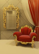 Royal furniture in a luxurious interior Royal furniture in a luxurious interior