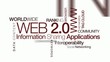 Web 2.0 information network applications animation tag cloud