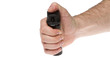 Hand holding pepper spray