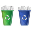 recycle can and basket