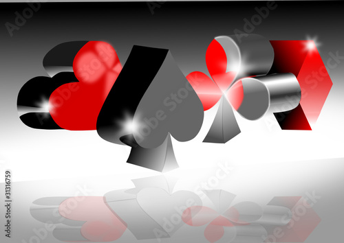 Vector: Playing card symbols Playing card symbols