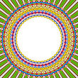 Mandala sun round frame