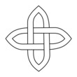 Celtic Knot (2x2) (Irish design pattern outline silhouette) Celtic Knot (2x2) (Irish design pattern outline silhouette)