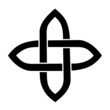 Celtic Knot (2x2) (Irish design pattern outline silhouette) Celtic Knot (2x2) (Irish design pattern outline silhouette)
