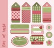 Set of variable tags and labels, vector Set of variable tags and labels, vector